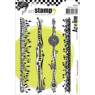 Carabelle Cling stamps - frises aux petits pois